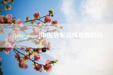 高密中国冠军品牌是真的吗