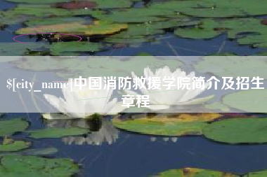 高密中国消防救援学院简介及招生章程