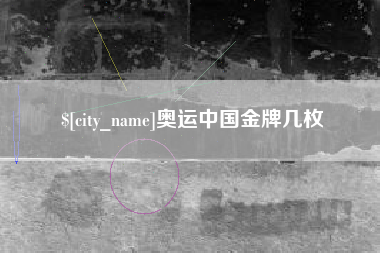 高密奥运中国金牌几枚