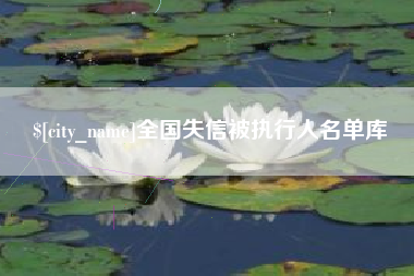 高密全国失信被执行人名单库