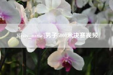 高密男子5000米决赛视频