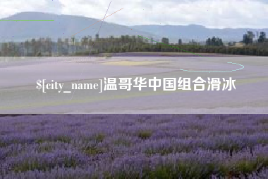 高密温哥华中国组合滑冰