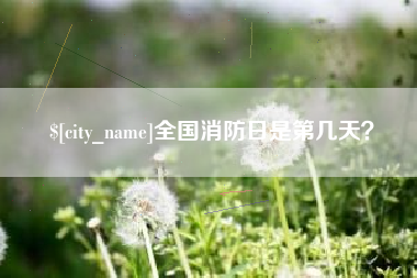 高密全国消防日是第几天？