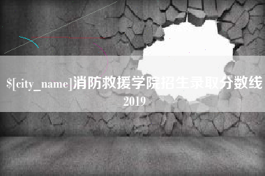 高密消防救援学院招生录取分数线2019
