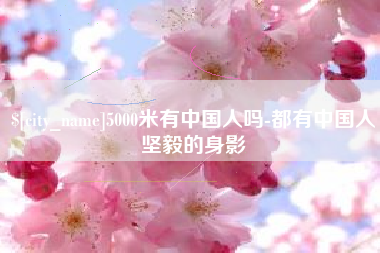 高密5000米有中国人吗-都有中国人坚毅的身影