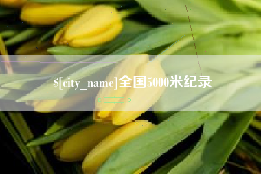高密全国5000米纪录