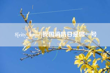 高密我国消防日是哪一号