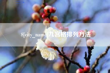 高密九宫格排列方法