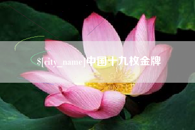 高密中国十九枚金牌
