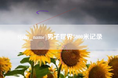 高密男子世界5000米记录
