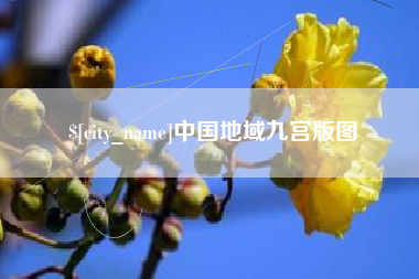 高密中国地域九宫版图