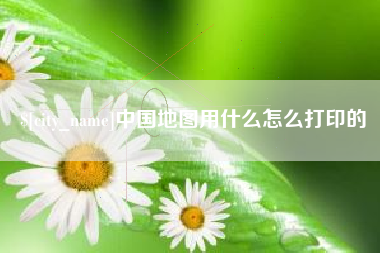 高密中国地图用什么怎么打印的