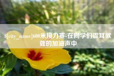 高密600米接力赛-在同学们震耳欲聋的加油声中