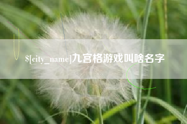 高密九宫格游戏叫啥名字