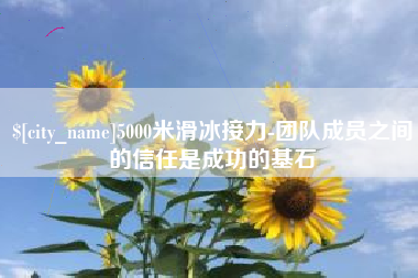 高密5000米滑冰接力-团队成员之间的信任是成功的基石