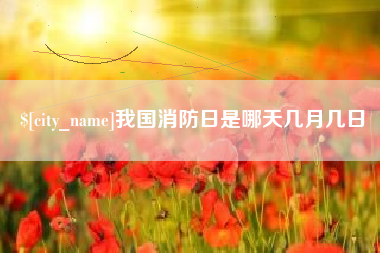 高密我国消防日是哪天几月几日