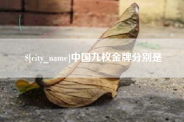 高密中国九枚金牌分别是