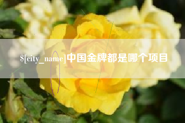 高密中国金牌都是哪个项目
