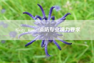 高密消防专业视力要求