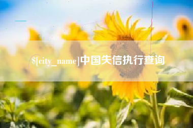 高密中国失信执行查询
