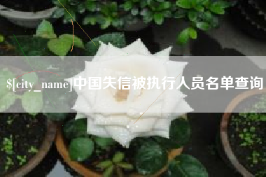 高密中国失信被执行人员名单查询