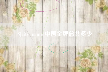 高密中国金牌总共多少