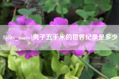 高密男子五千米的世界纪录是多少