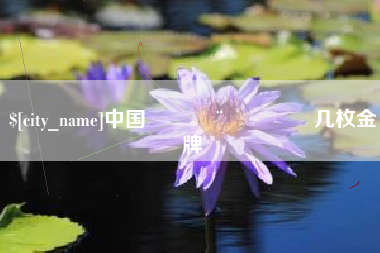 高密中国🇨🇳几枚金牌