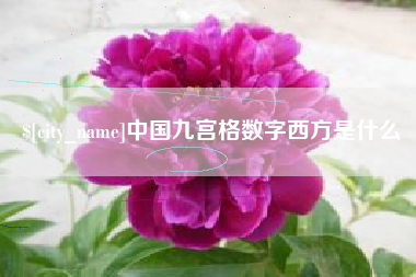 高密中国九宫格数字西方是什么