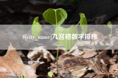 高密九宫格数字排序