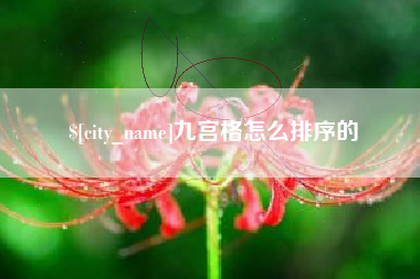 高密九宫格怎么排序的