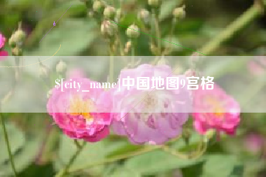 高密中国地图9宫格