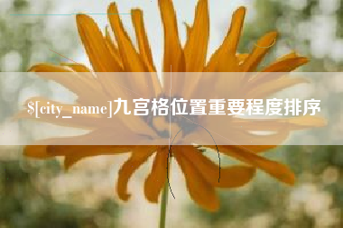 高密九宫格位置重要程度排序