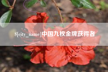 高密中国九枚金牌获得者