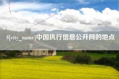 高密中国执行信息公开网的地点