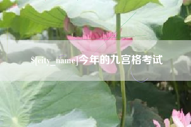 高密今年的九宫格考试