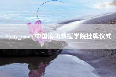高密中国消防救援学院挂牌仪式