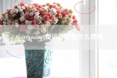 高密奥运连冠是什么意思